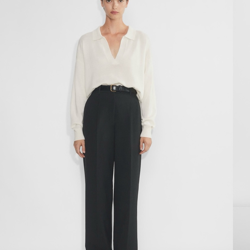 Aritzia Effortless Elegant Black Trousers